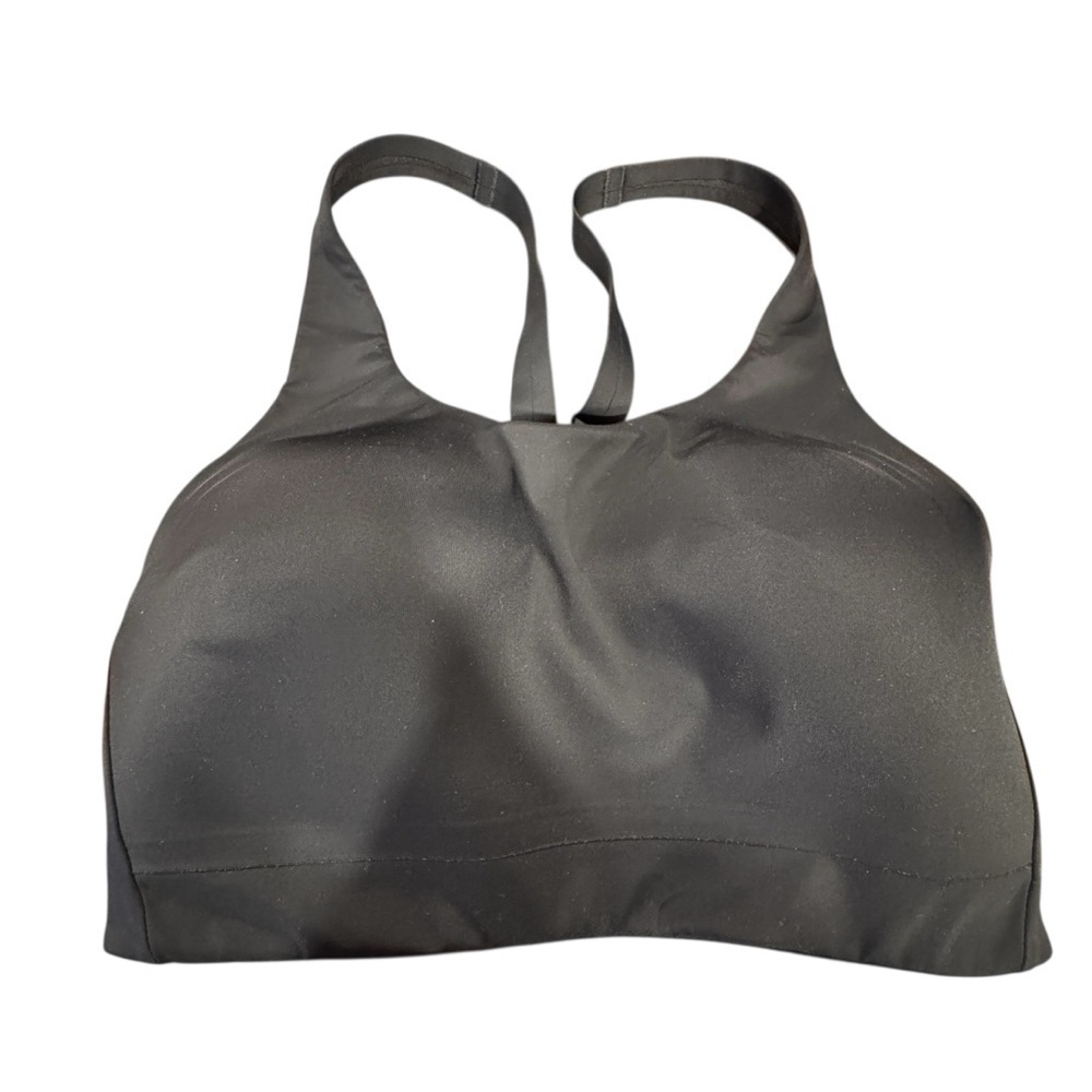 Athleta Woman’s Advance Padded Black Racerback Run Yoga Workout Sports Bra 32D